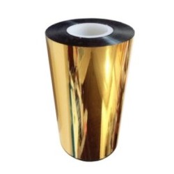 Цветной риббон золото 30x300 WAX  25 мм диаметр втулки (1) / намотка OUT